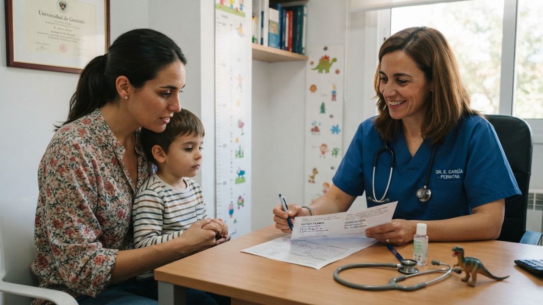 consulta niños Madre consulta con neumóloga pediátrica sobre prueba positiva de Mycoplasma y uso responsable de antibióticos en niños.