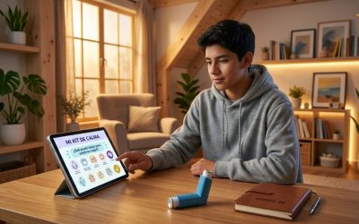 Kit de calma para adolescentes con asma: emociones, ansiedad y autocuidado